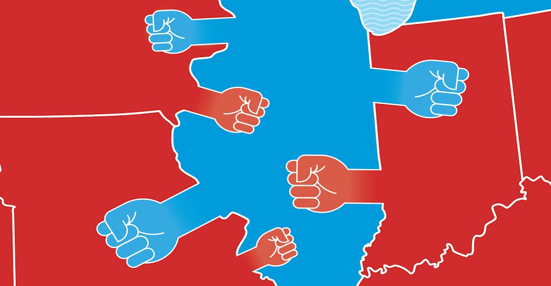 Fight Back, Blue America! Fight Back, Blue America!