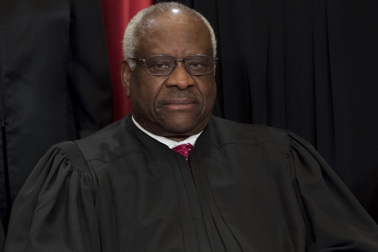 Supreme Court Justice Clarence Thomas in his robe