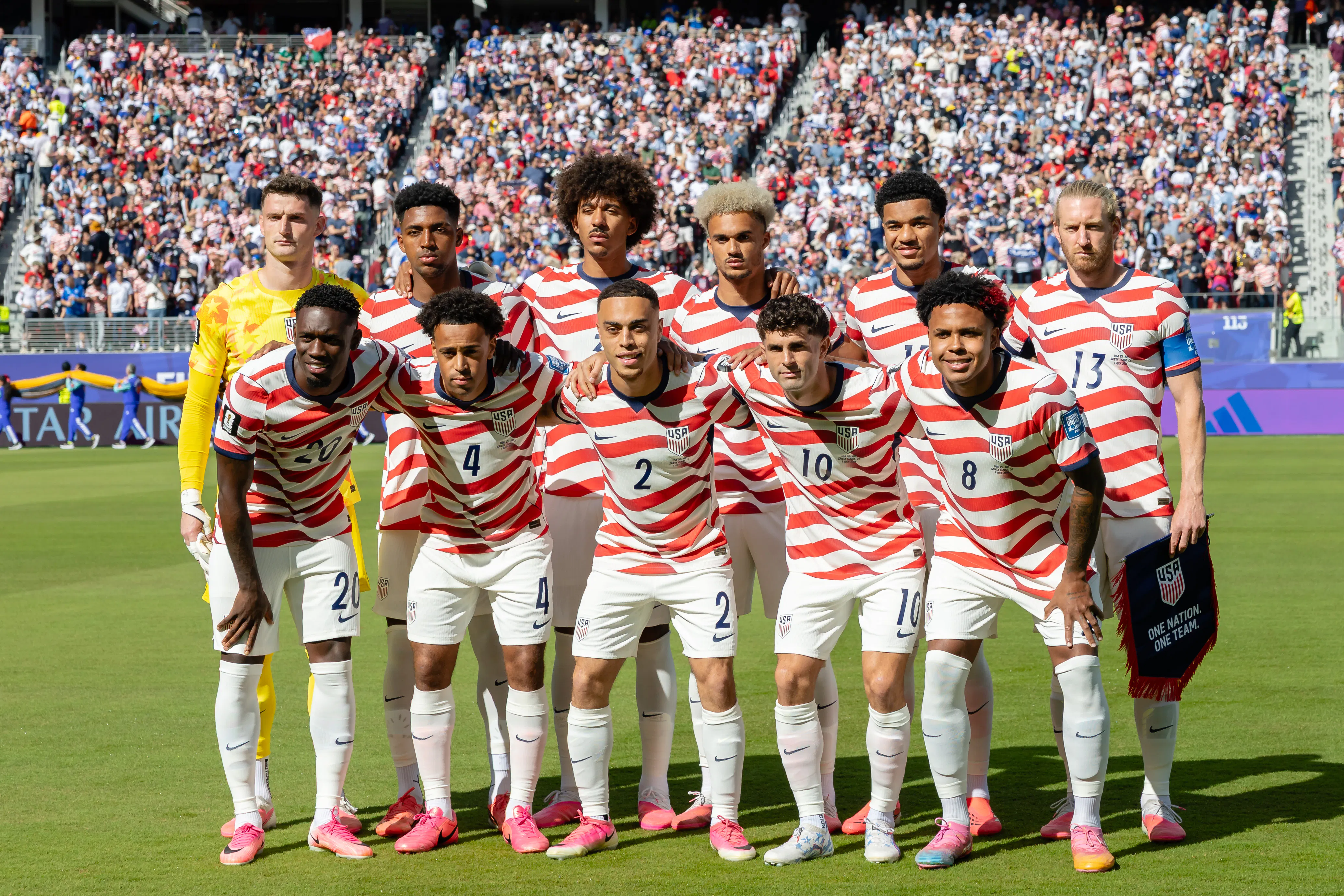 The U.S. starting team for the FIFA World Cup