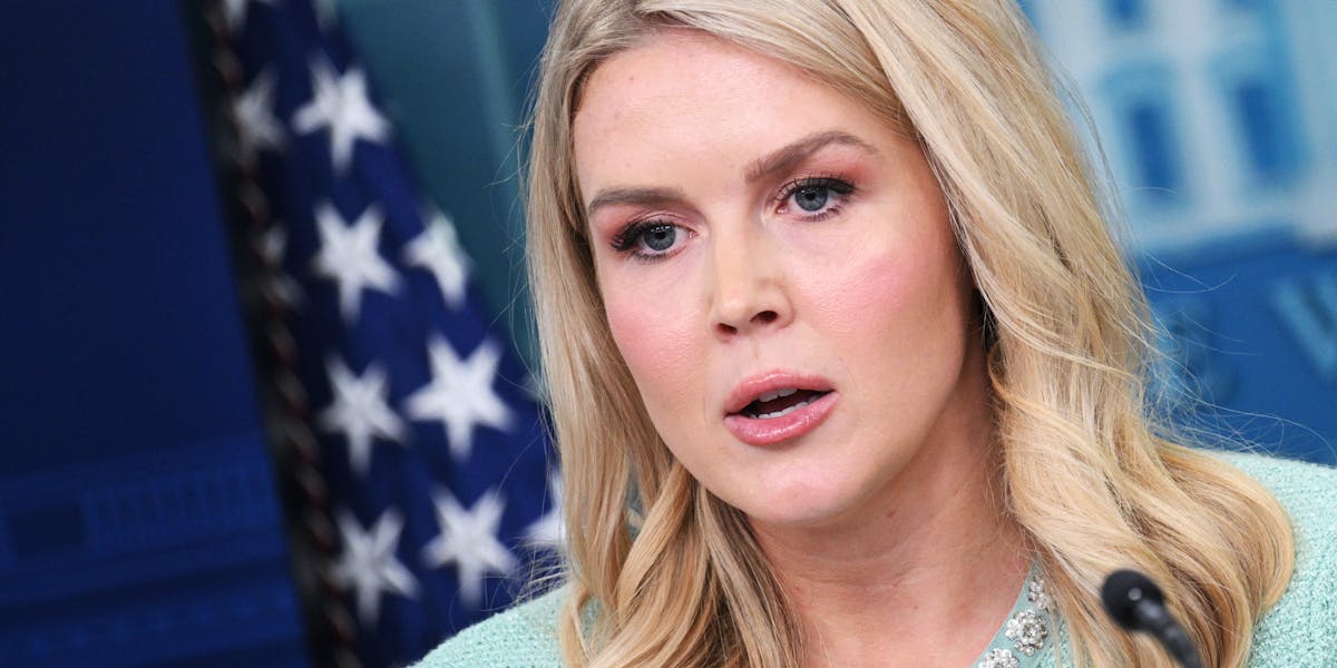 Trump Press Secretary Loses It When Asked to Explain Tariffs | The New Republic