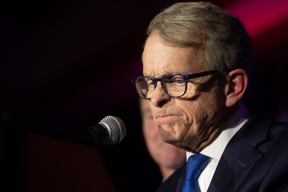 Ohio Governor Mike DeWine faces the prospect of having to sign SB1 into law, which critics say will touch off a statewide brain drain that could decimate the state's economy.