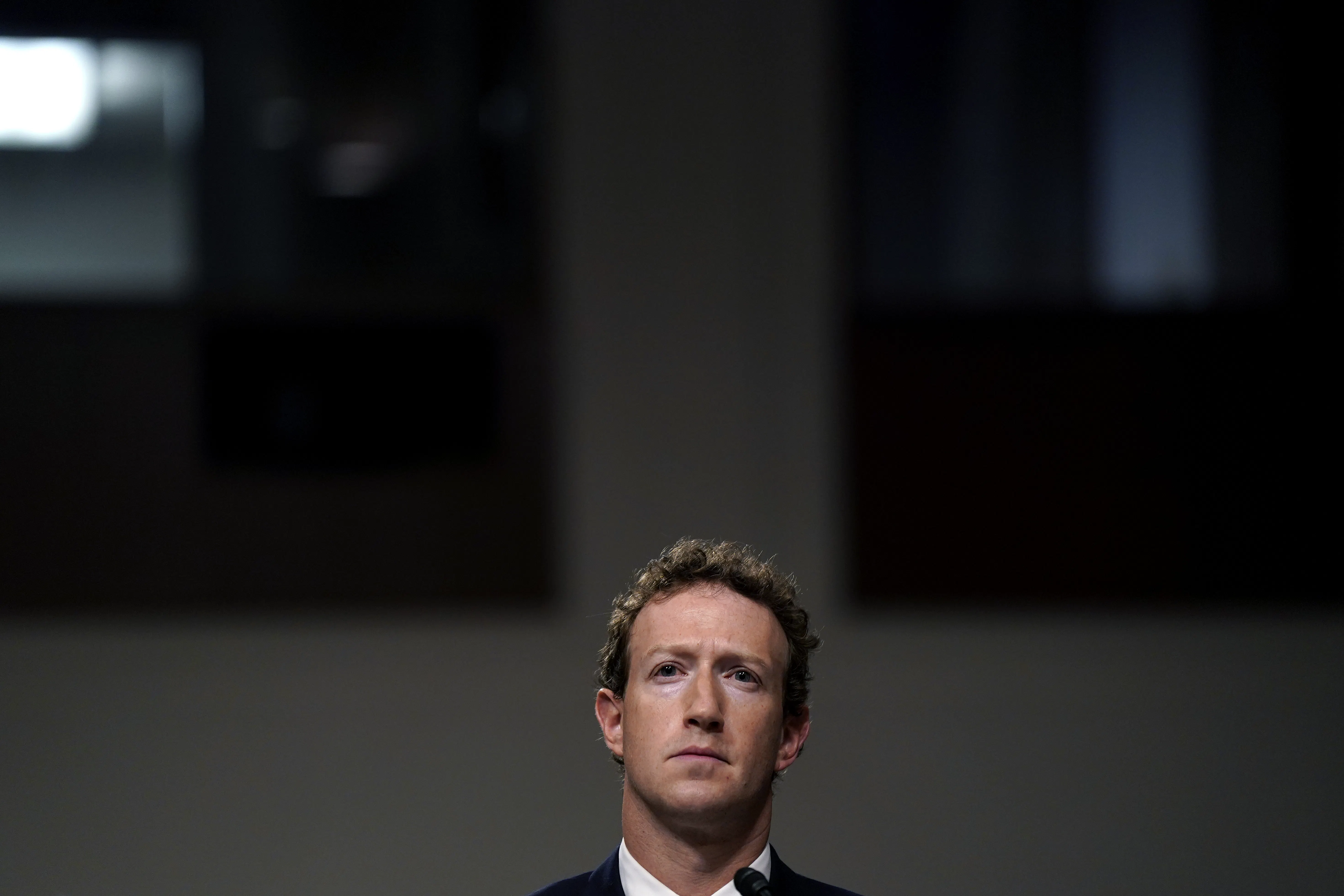 Mark Zuckerberg, chief executive officer of Meta Platforms Inc., during a Senate Judiciary Committee hearing in Washington, D.C.