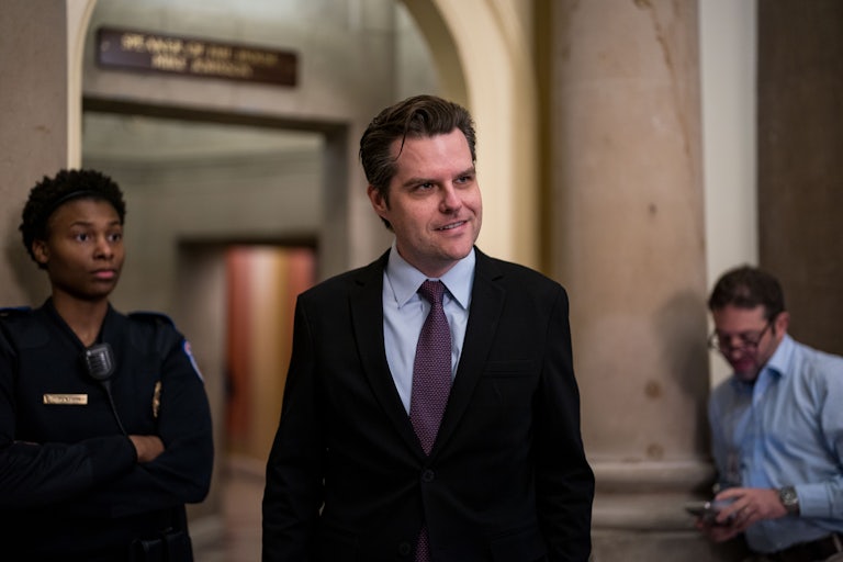 Florida Representative Matt Gaetz in the Capitol