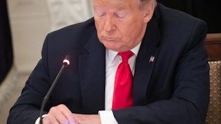 Donald Trump is tweeting, look at him go, tweeting up a storm.