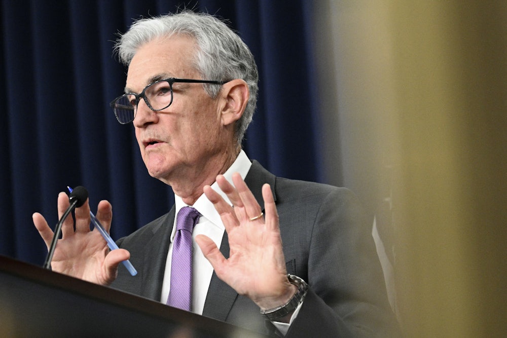 Federal Reserve Chairman Jerome Powell speaks during a press conference at the end of the two-day Federal Open Market Committee meetingin Washington, DC.