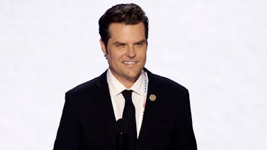 Matt Gaetz smiles creepily