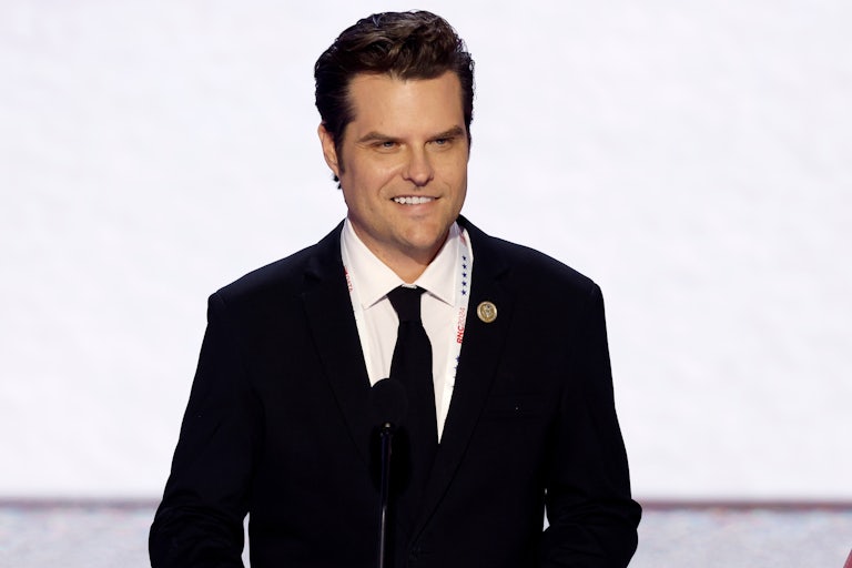 Matt Gaetz smiles creepily