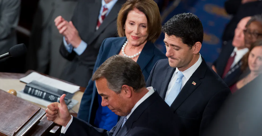 Watch Nancy Pelosi Give John Boehner a Standing Ovation at His Farewell Address Watch Nancy Pelosi Give John Boehner a Standing Ovation at His Farewell Address