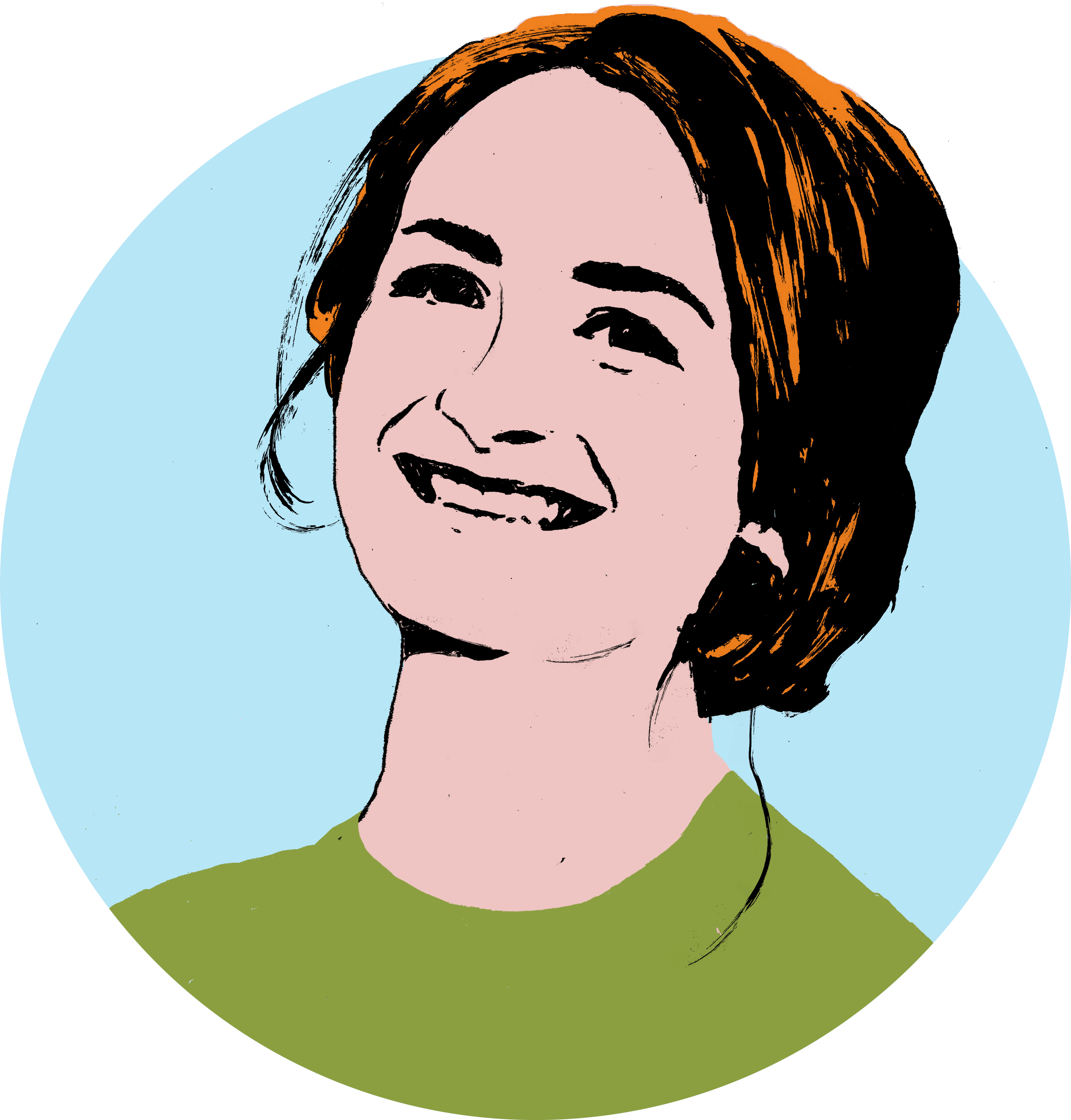 Illustrated headshot of Grace Segers