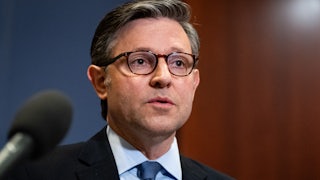 House Speaker Mike Johnson speaks