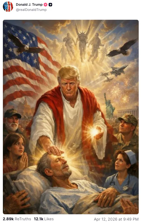 Screenshot of a Truth Social post