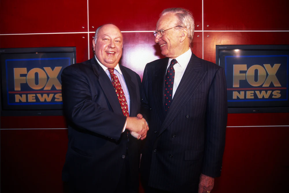 Roger Ailes and Rupert Murdoch in 1996