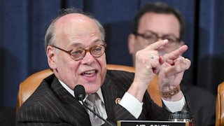 Tennessee Representative Steve Cohen points emphatically during a hearing.
