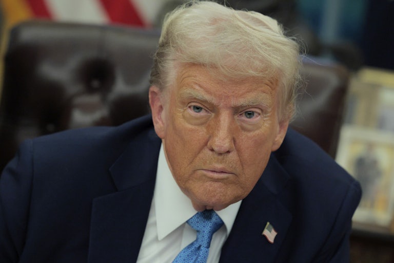 Donald Trump in the Oval Office