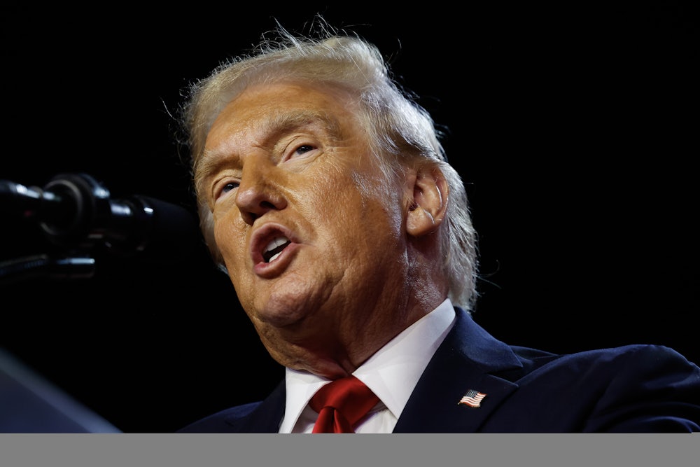 Donald Trump grimaces