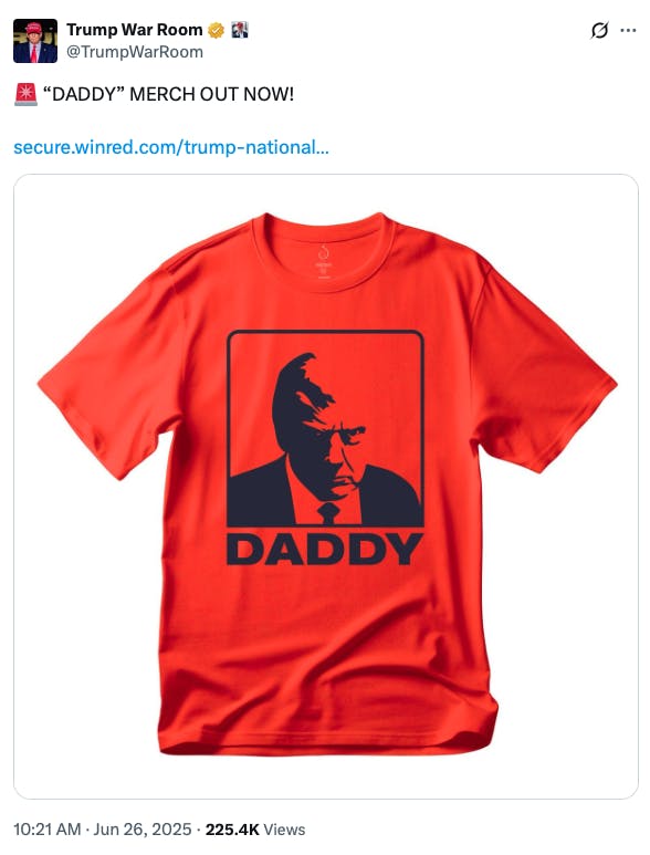 Screenshot of a tweet