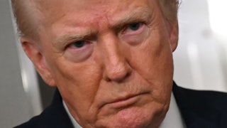 Donald Trump glowers