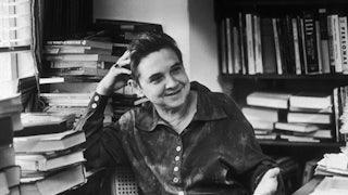 Poet Adrienne Rich at the office of her publisher, W. W. Norton, in May 1987.