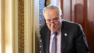 Senate Minority Leader Chuck Schumer at the Capitol