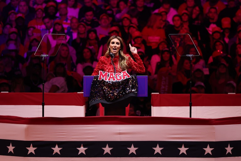 Alina Habba speaks at Trump‘s Madison Square Garden rally