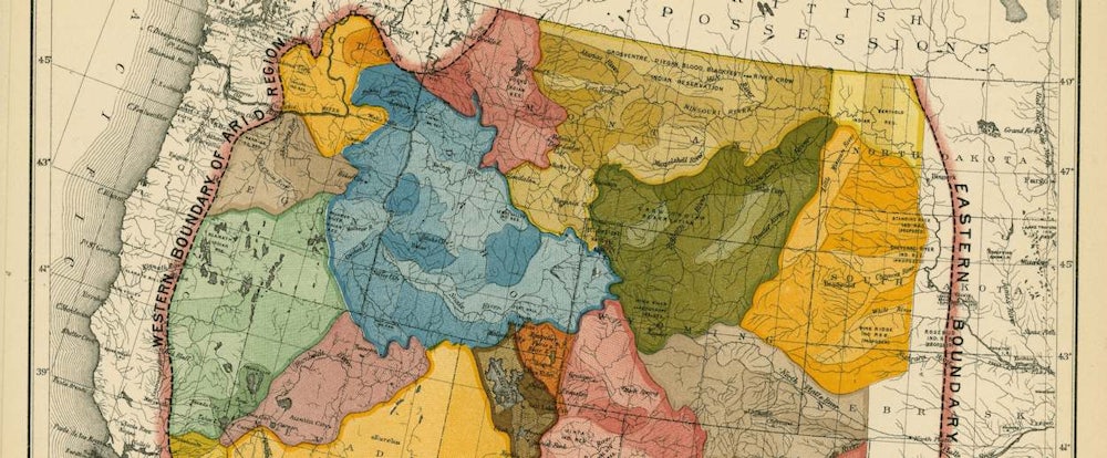 Map American West Map American West