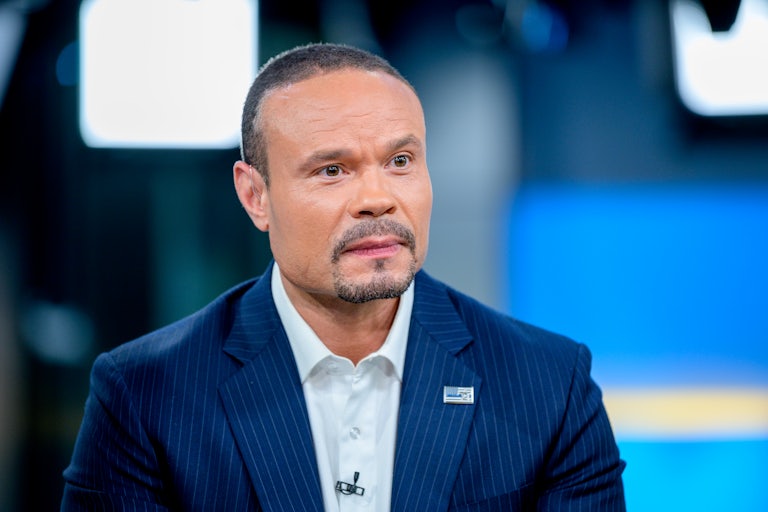 Deputy FBI Director Dan Bongino sits on the set of Fox & Friends