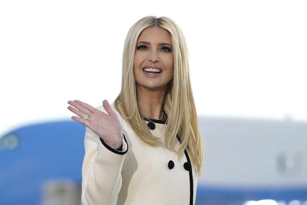 Ivanka Trump waves goodbye