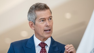 Transportation Secretary Sean Duffy speaking