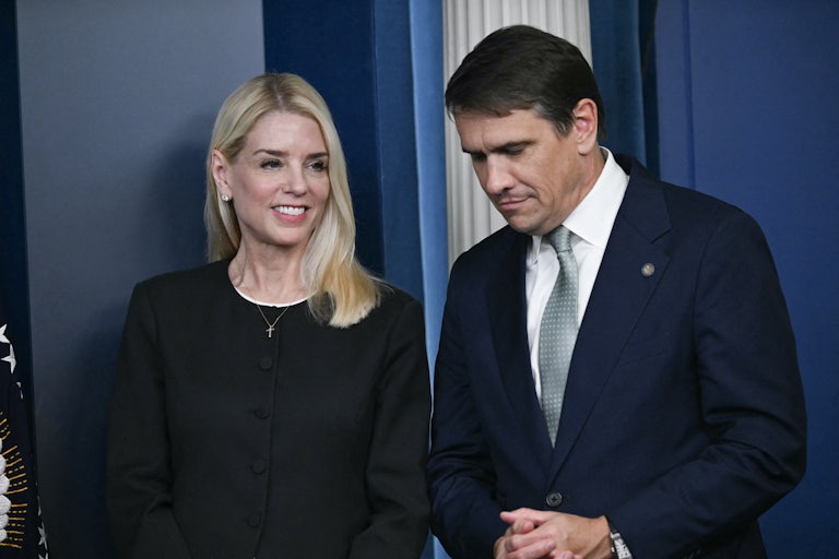 Attorney General Pam Bondi and Deputy Attorney General Todd Blanche