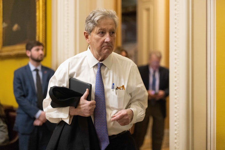 Senator John Kennedy walks in the Capitol