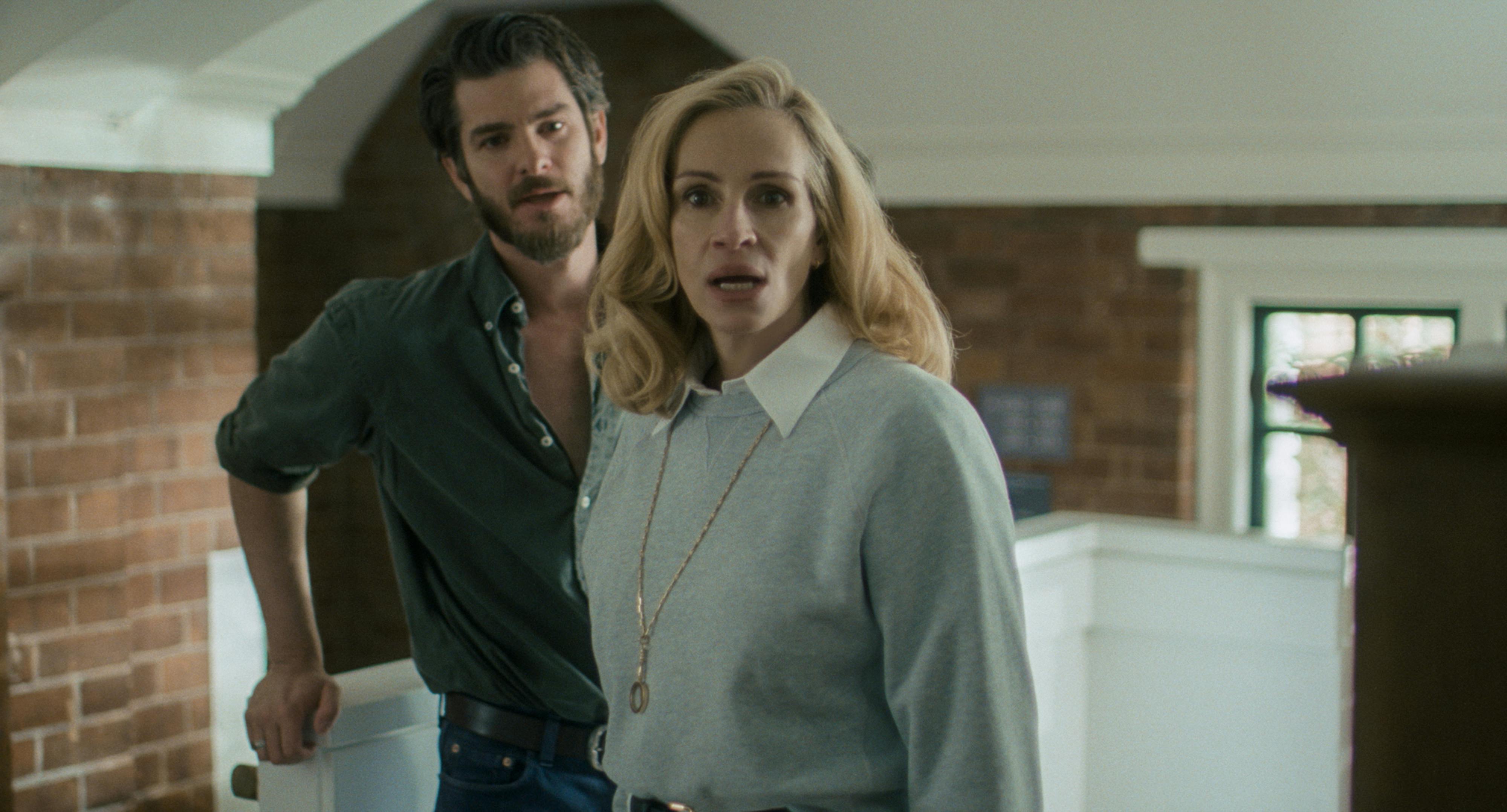 Andrew Garfield and Julia Roberts in Luca Guadagnino’s campus drama “After the Hunt”