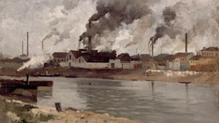 Factories in Ivry, 1883, by Frits Thaulow
