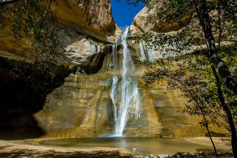 The Lower Calf Creek Falls in Grand Staircase-Escalante National Monument, Utah.