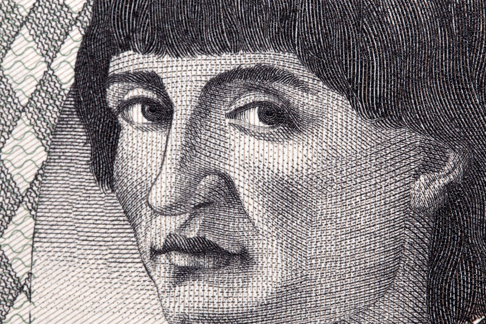 a closeup portrait of Niccolo Machiavelli found on Italian money