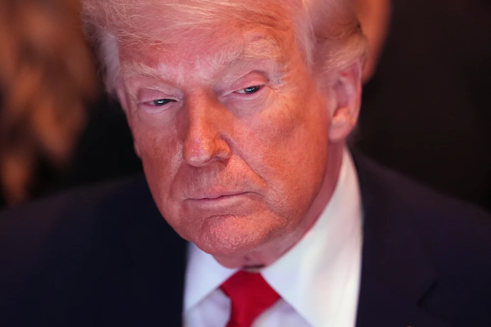 Donald Trump looking tired