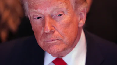 Donald Trump looking tired