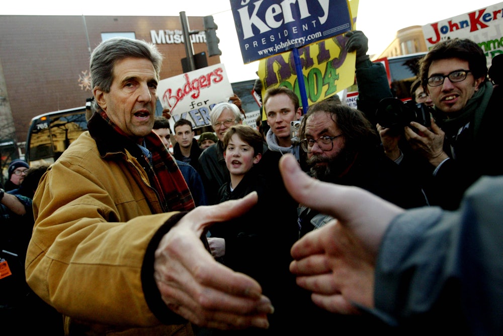 Democratic presidential candidate and U.S. Senator John Kerry