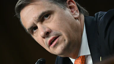 Acting Attorney General Todd Blanche speaks during his Senate committee confirmation hearing on July 15.