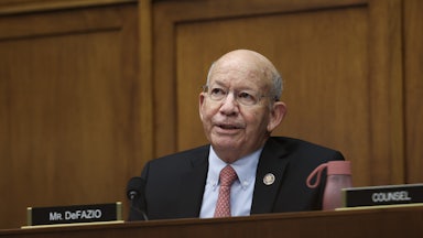 Rep. Peter DeFazio speaks during a committee hearing.