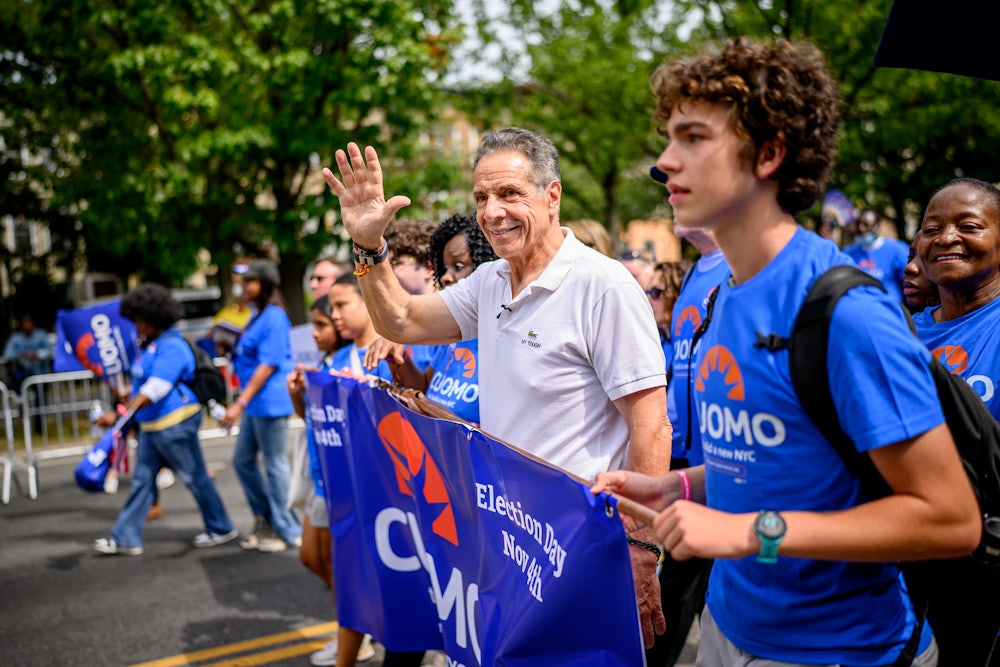 Andrew Cuomo attending a parade in September