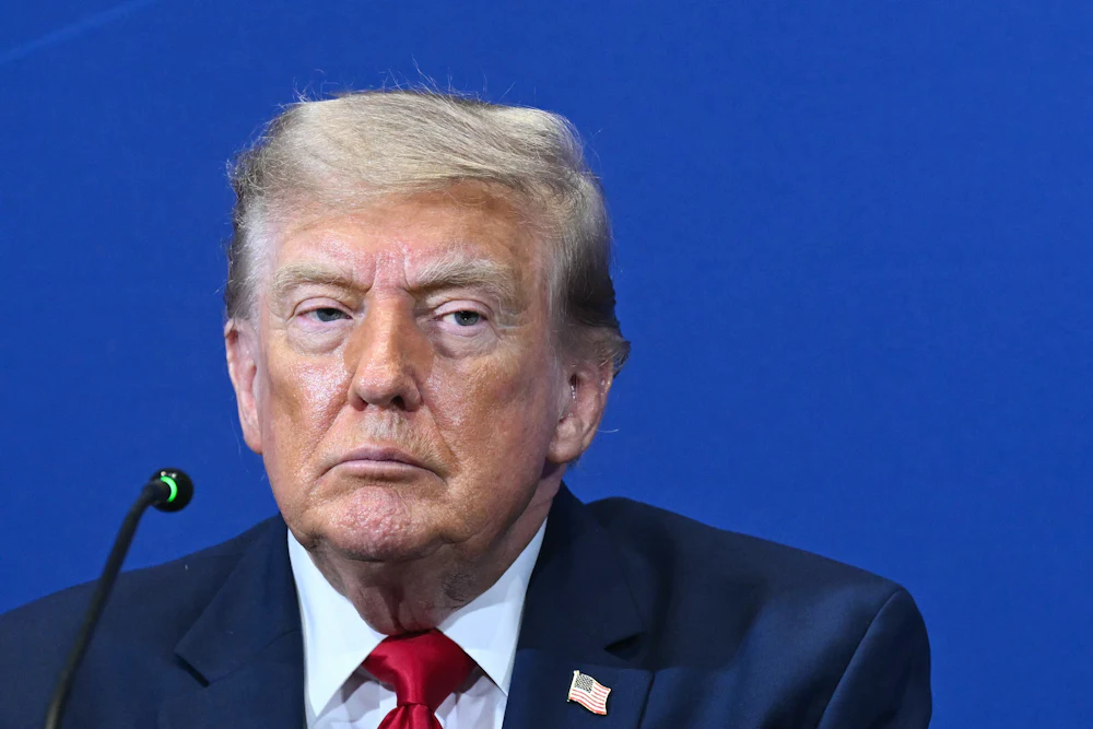 Donald Trump zones out