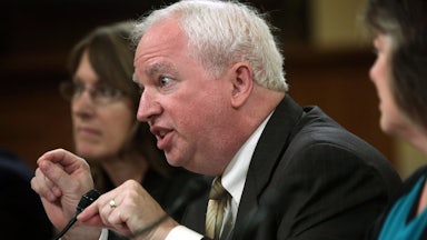 John Eastman testifies during a hearing on Capitol Hill.