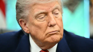 Donald Trump falling asleep