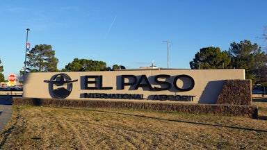 El Paso International Airport sign