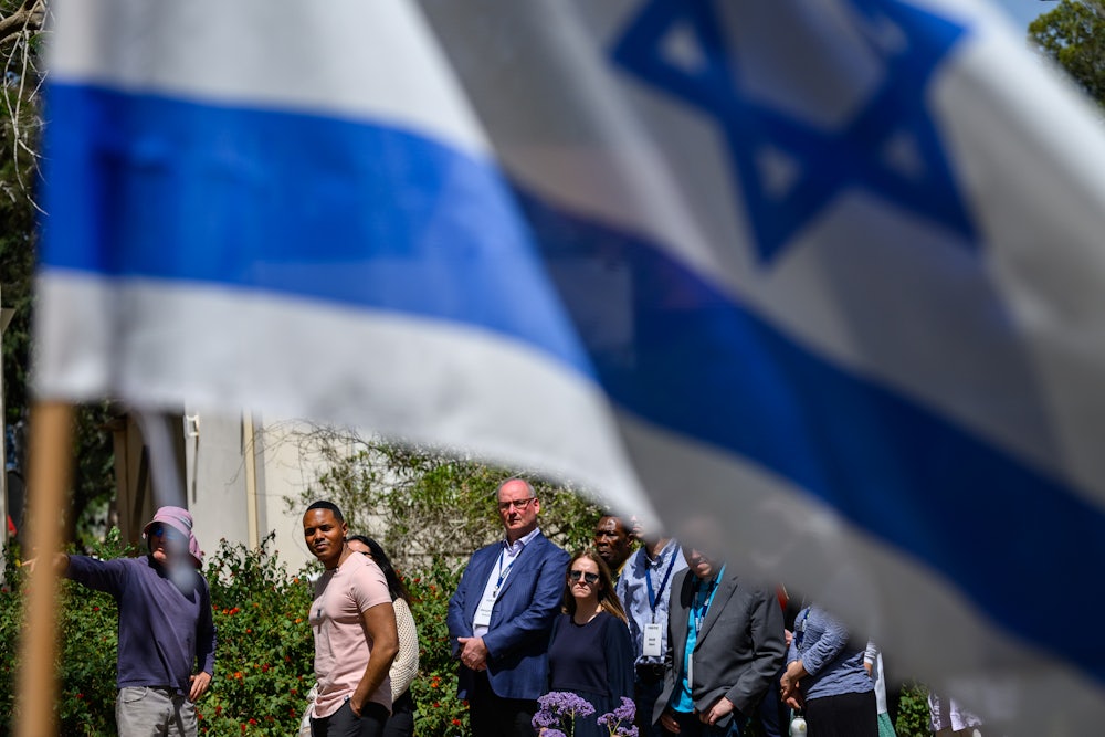 Ritchie Torres visiting Israel with a delegation from the Bronx in April.