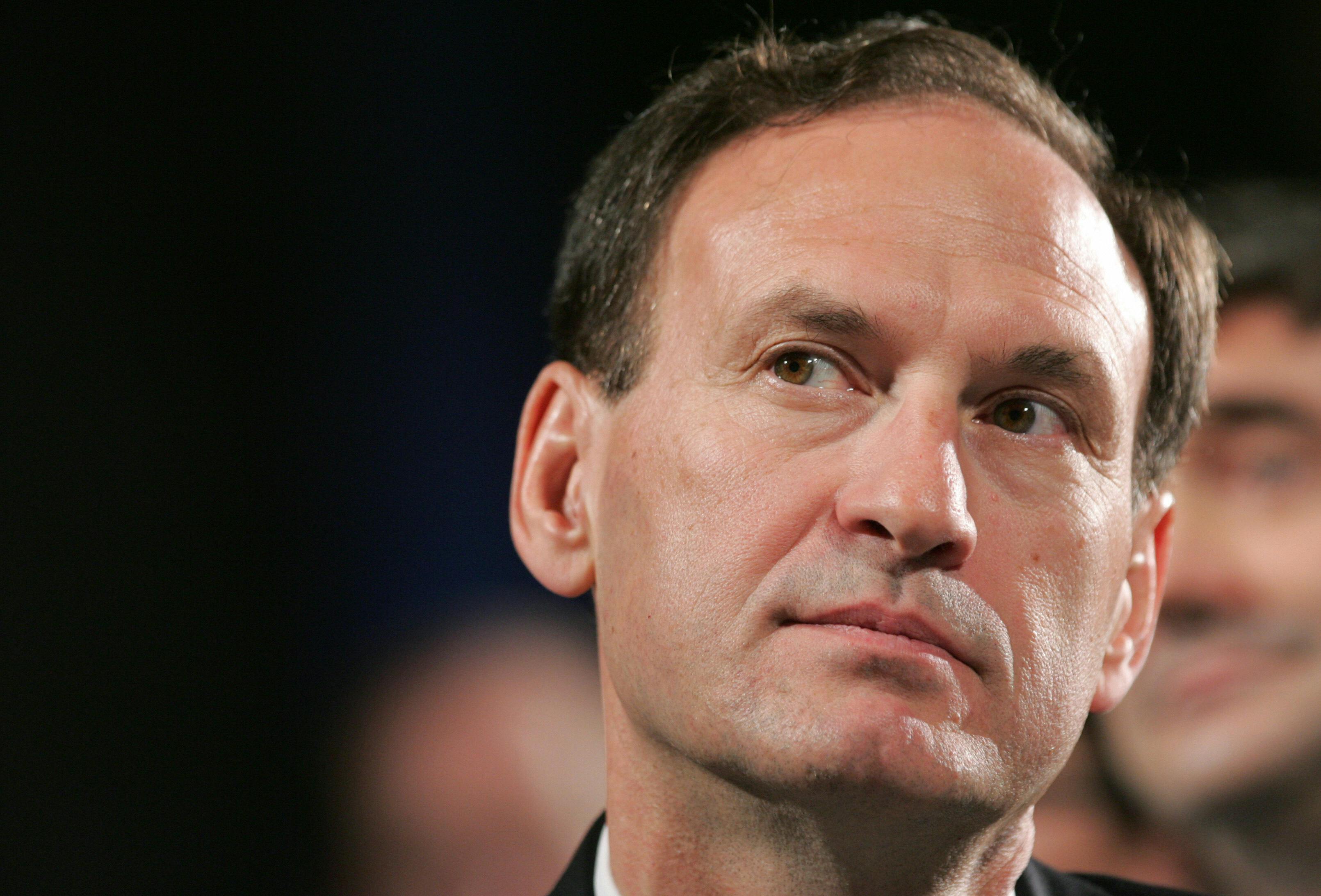 A close up of Justice Samuel Alito