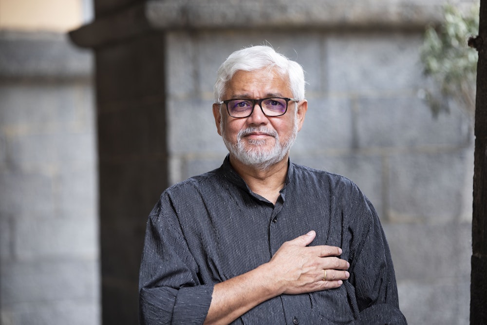 Amitav Ghosh in Como, Italy, in May 2022