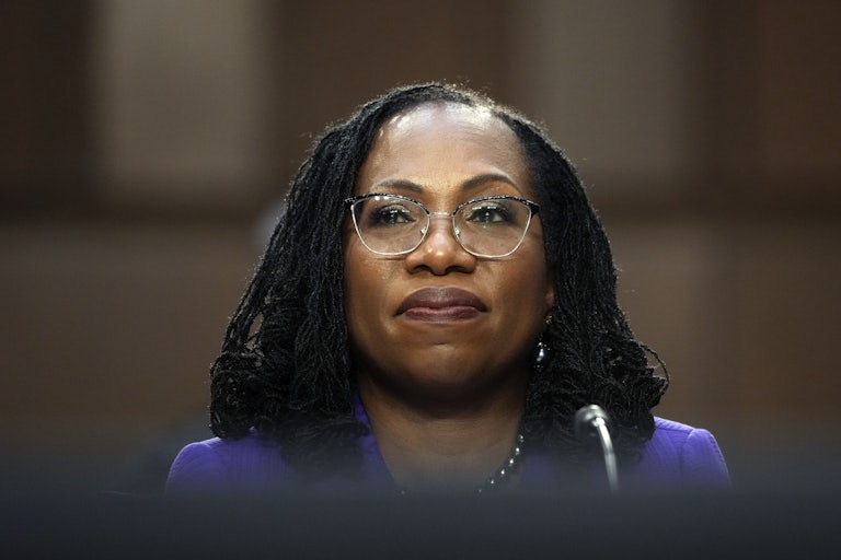 Ketanji Brown Jackson at her confirmation hearings in 2022.