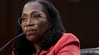Supreme Court Justice Ketanji Brown Jackson testifies in Congress.