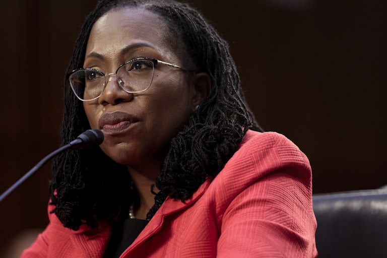 Supreme Court Justice Ketanji Brown Jackson testifies in Congress.